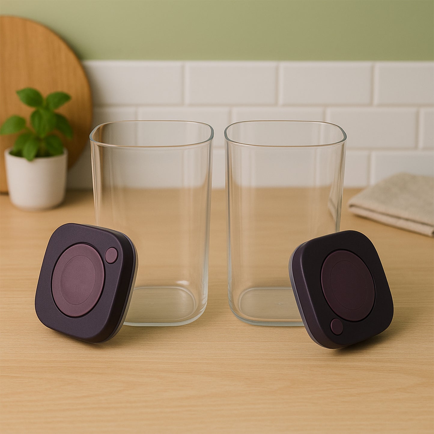 Supermom Airtight Kitchen Storage Containers (2 Pc Set / 1200ml)