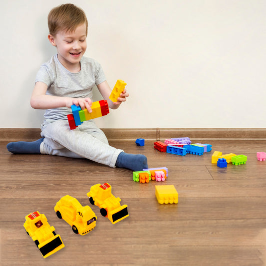 वाहन कार इंजीनियरिंग ऑटोमोबाइल निर्माण कार खिलौने बच्चों के लिए सेट क्रेन खुदाई रोड रोलर फोर्कलिफ्ट मिक्सर ट्रक ट्रांसपोर्टर ट्रक मशीन निर्माण खिलौने (6 पीस सेट)