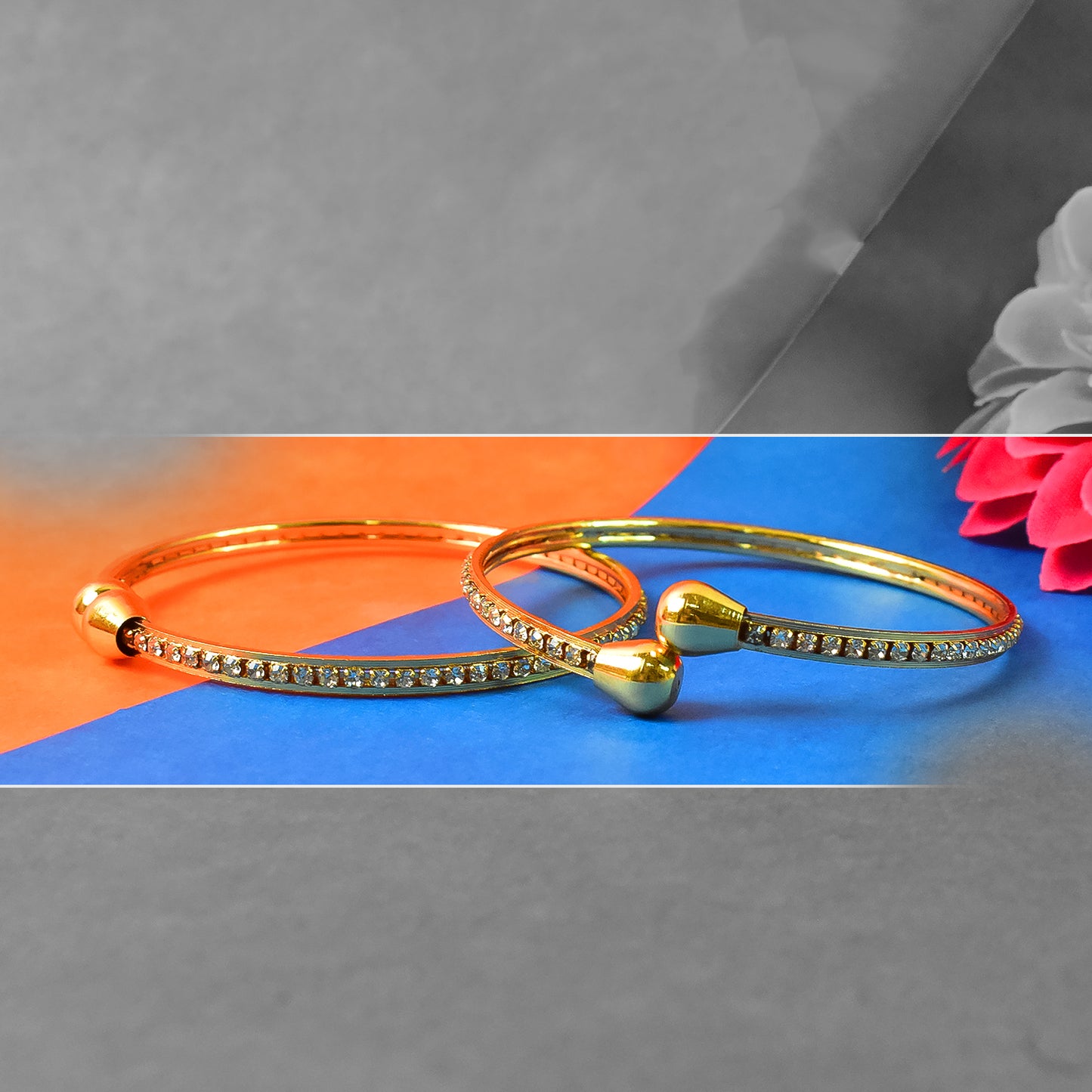 Premium Golden Bangles (1 Pair)