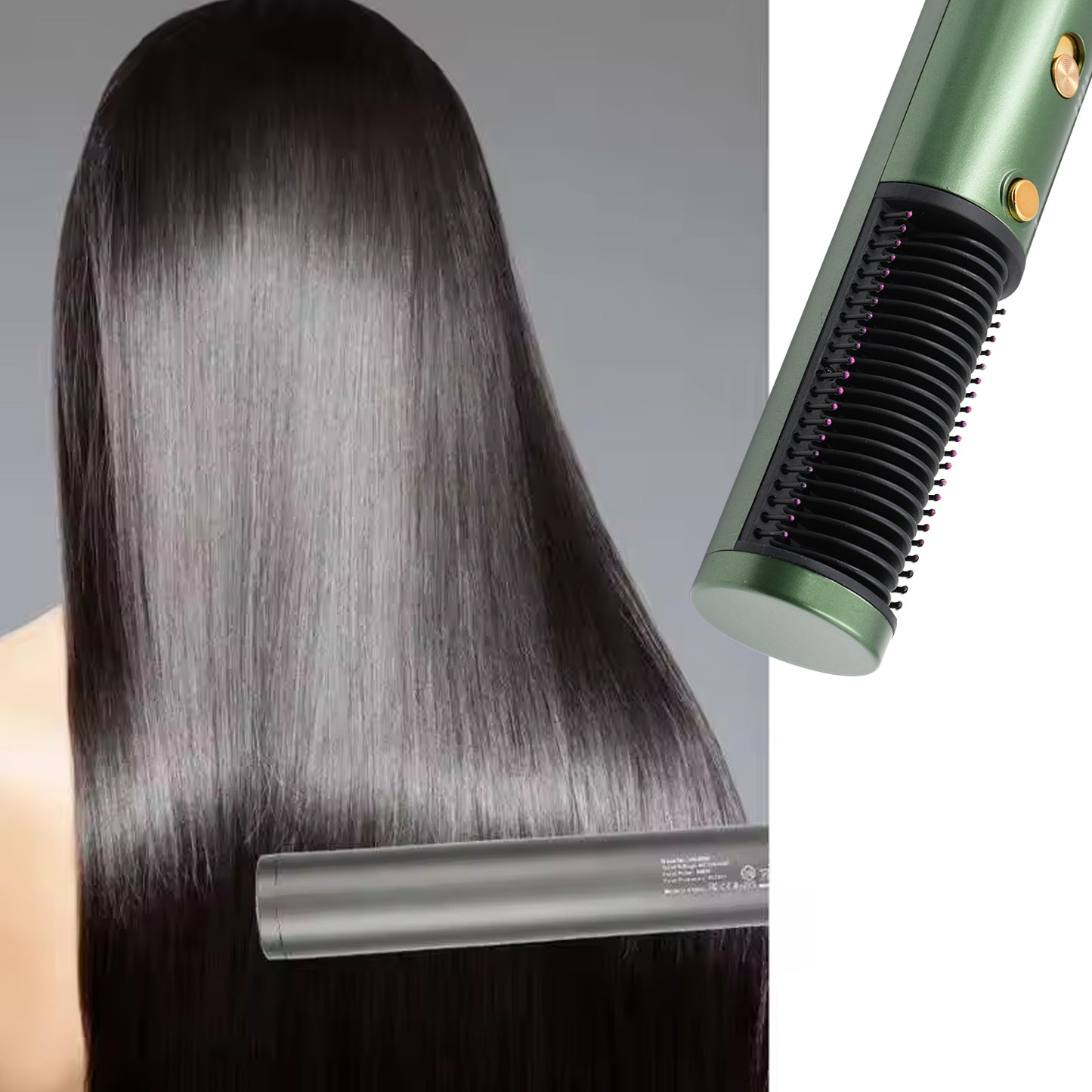 हेयर स्ट्रेटनर कंघी, एंटी स्कैल्ड हॉट कॉम्ब नेगेटिव आयन हेयर स्ट्रेटनर ब्रश स्ट्रेटनर 3 गियर लगातार तापमान घर पर त्वरित और पेशेवर हेयर सैलून के लिए (1200w)