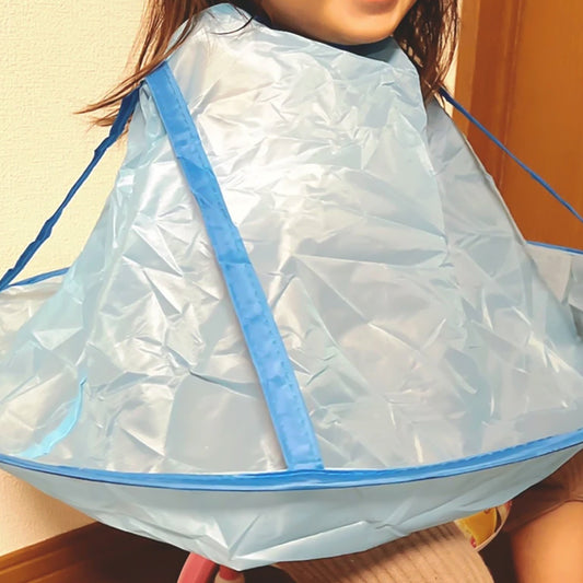 Reusable Hair Cutting Cape Umbrella with wide circular guard