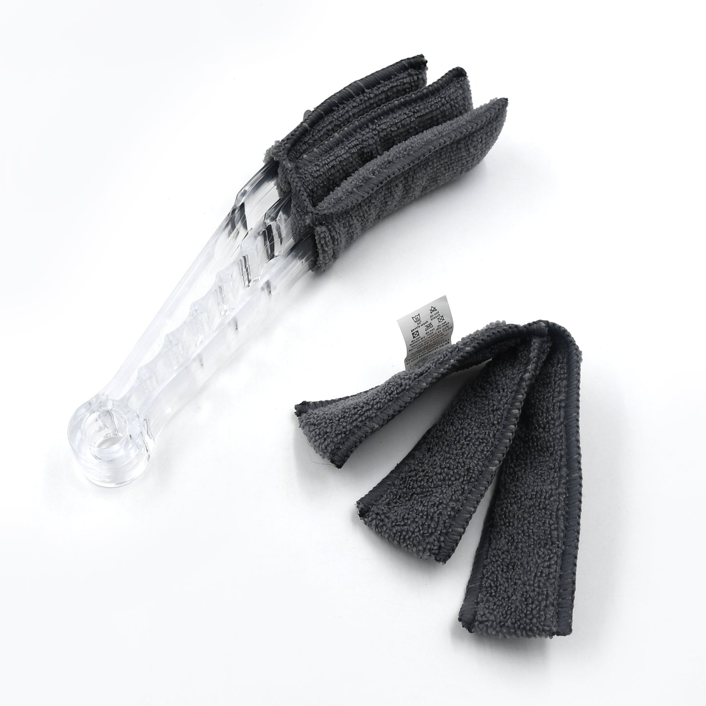 Window Blind Cleaner Brush with Microfiber Sleeves – Dusting Tool for Shutters & AC (1 Pc)