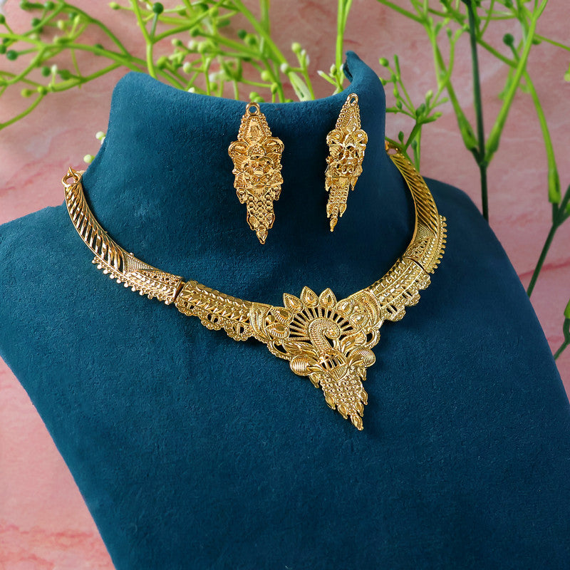 Sunbeam Royal Choker Necklace Set – Stunning Traditional Design for Festive & Bridal Glam