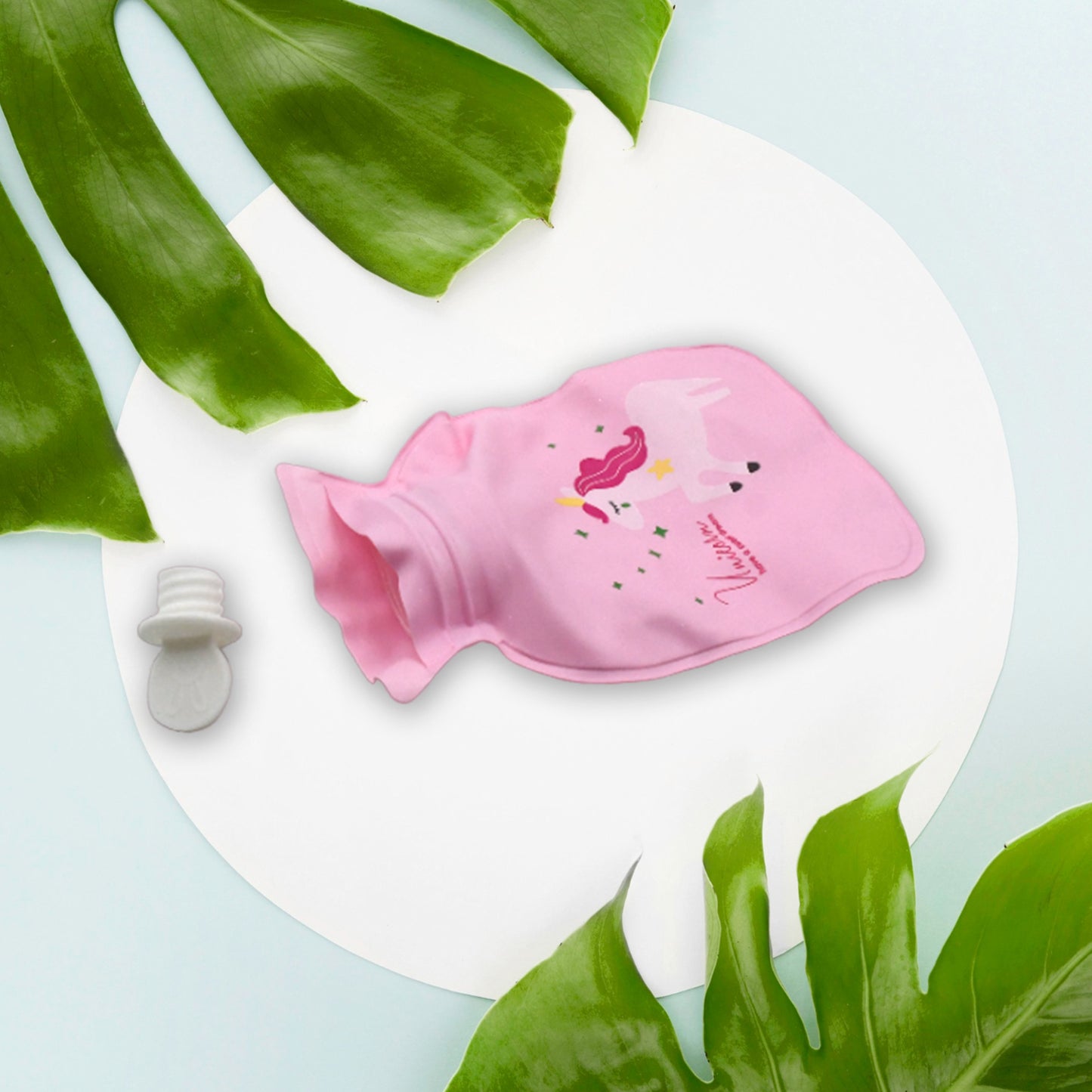 Leak-proof small hot water bag with printed design