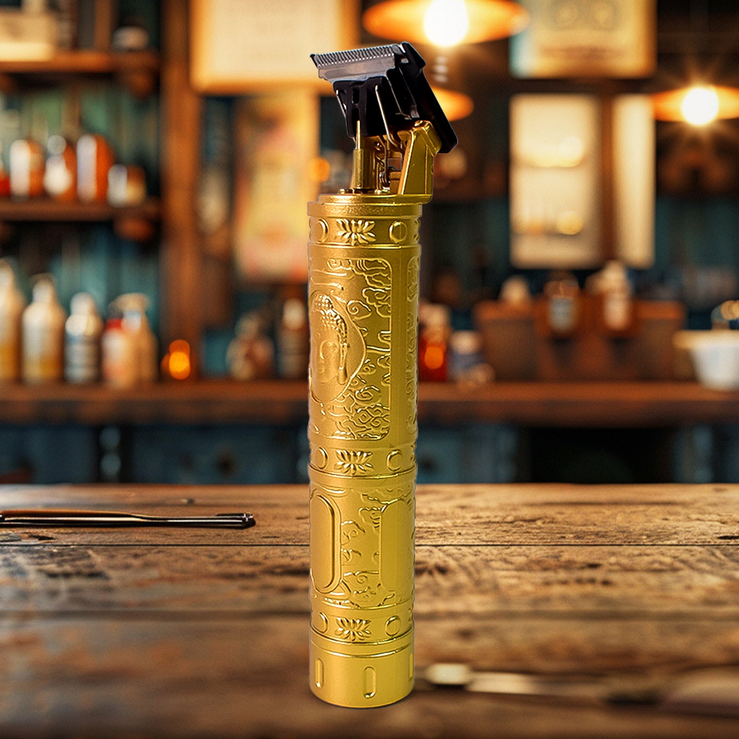 पुरुषों के लिए प्लास्टिक बॉडी हेयर ट्रिमर हेयरस्टाइल ट्रिमर, प्रोफेशनल हेयर क्लिपर, इलेक्ट्रिक शेविंग मशीन पुरुषों के लिए ड्राई शेविंग - हेयर शेविंग और ट्रिमिंग दाढ़ी 4 एडजस्टेबल ब्लेड क्लिपर, ऑयल, क्लीनिंग ब्रश के साथ