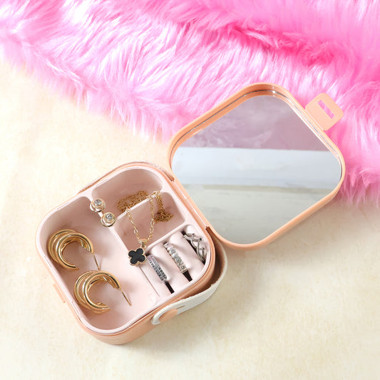Portable Mini Jewelry Storage Box (1 Pc)