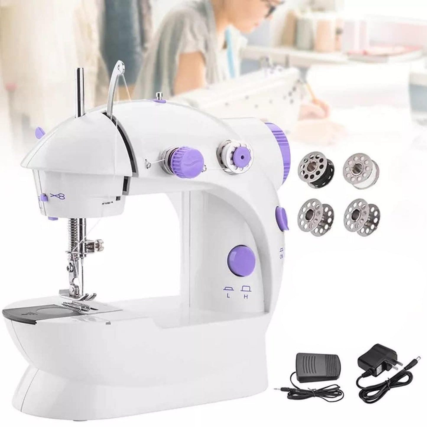 Home Tailoring Sewing Machine With Extension Table Set, Portable Stitching Machine