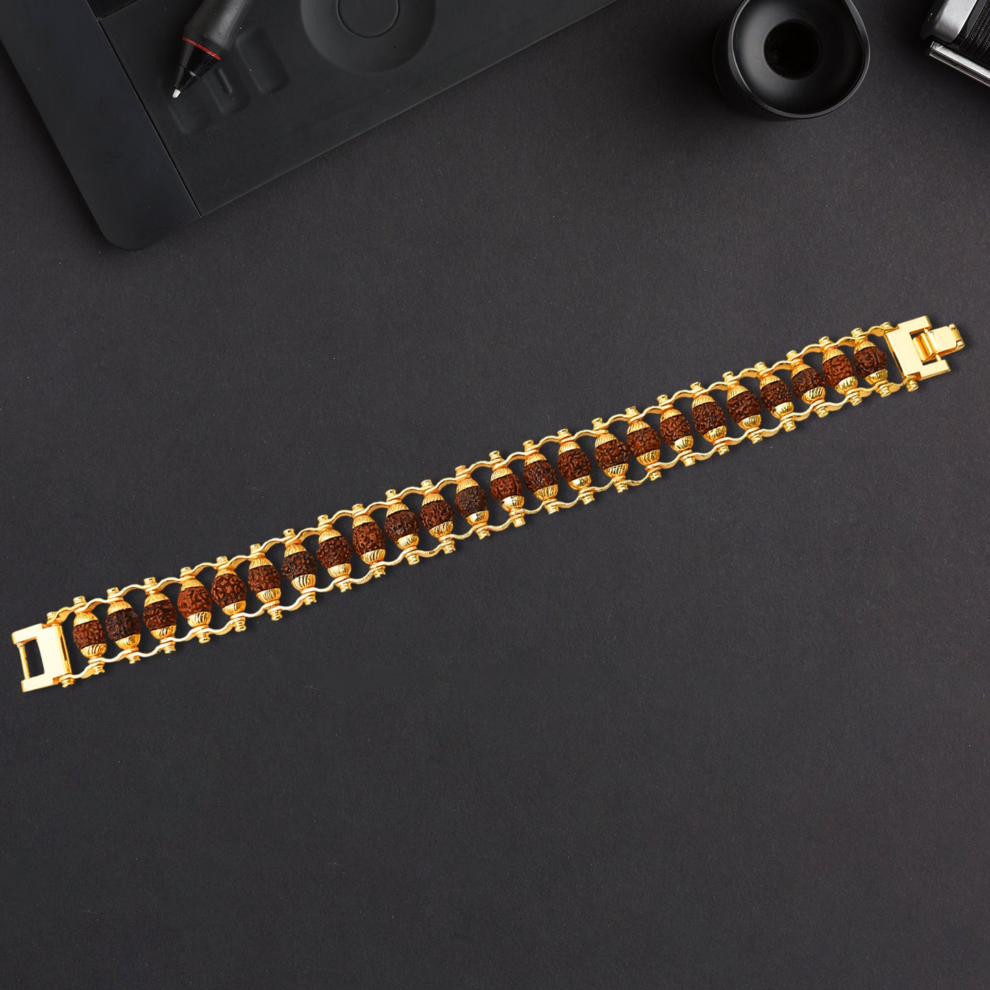 Golden Rudraksha Bracelet