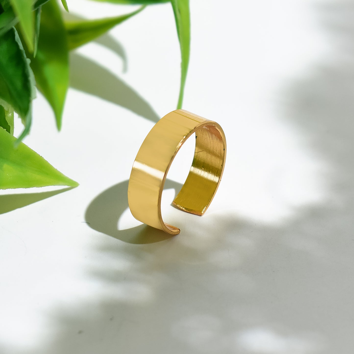 Personalized Gold Stainless Steel Adjustable Name Ring