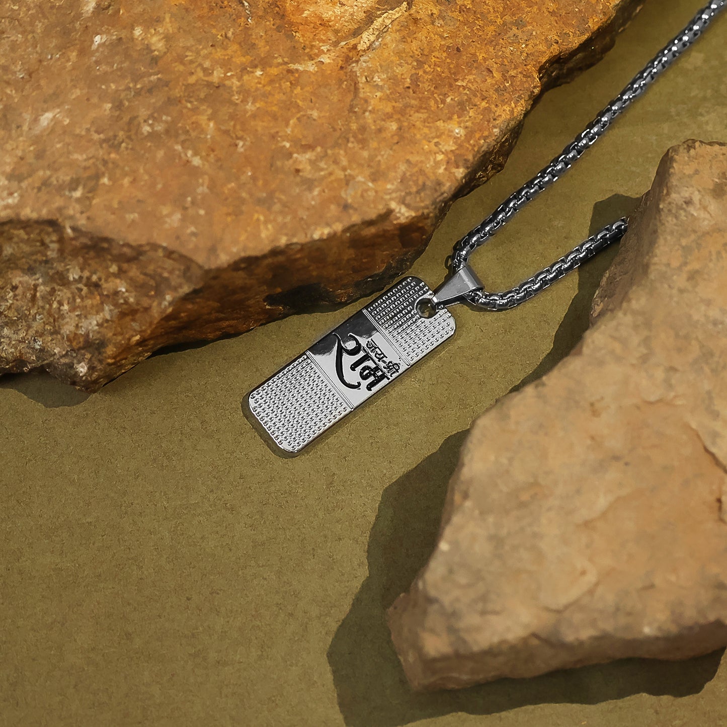 Silver Plated Ram Pendant With Chain For Men And Women 1 Pc