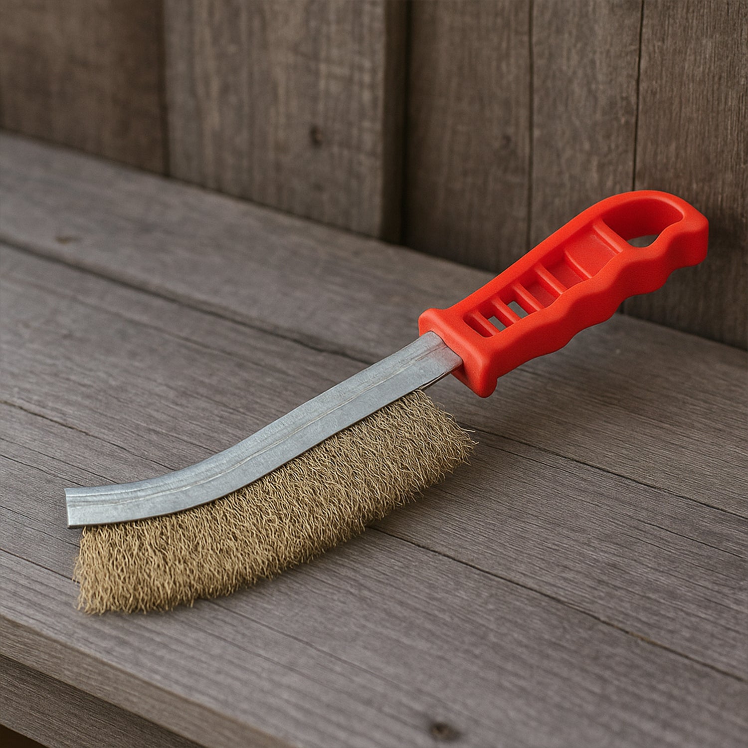 1568 સ્ટેનલેસ સ્ટીલ વાયર હેન્ડ બ્રશ મેટલ ક્લીનર રસ્ટ પેઇન્ટ દૂર કરવાનું સાધન