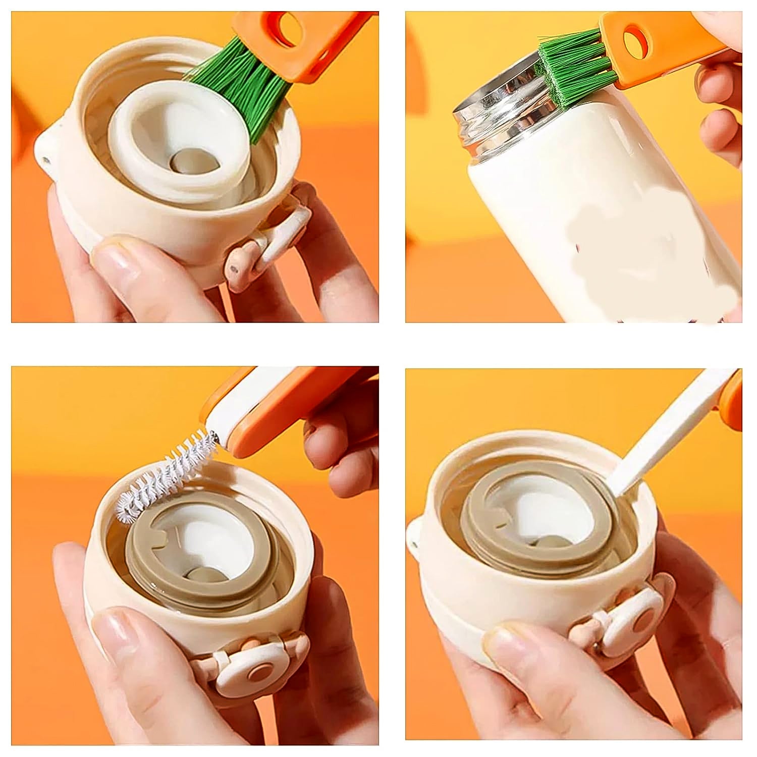 3 इन 1 मल्टीफंक्शनल क्लीनिंग ब्रश मिनी ग्लास कवर क्लीनिंग ब्रश बोतल क्लीनिंग ब्रश सेट कप क्लीनर ब्रश बोतल कैप डिटेल ब्रश बोतल कप कवर ढक्कन के लिए होम किचन वॉशिंग टूल (1 पीस)