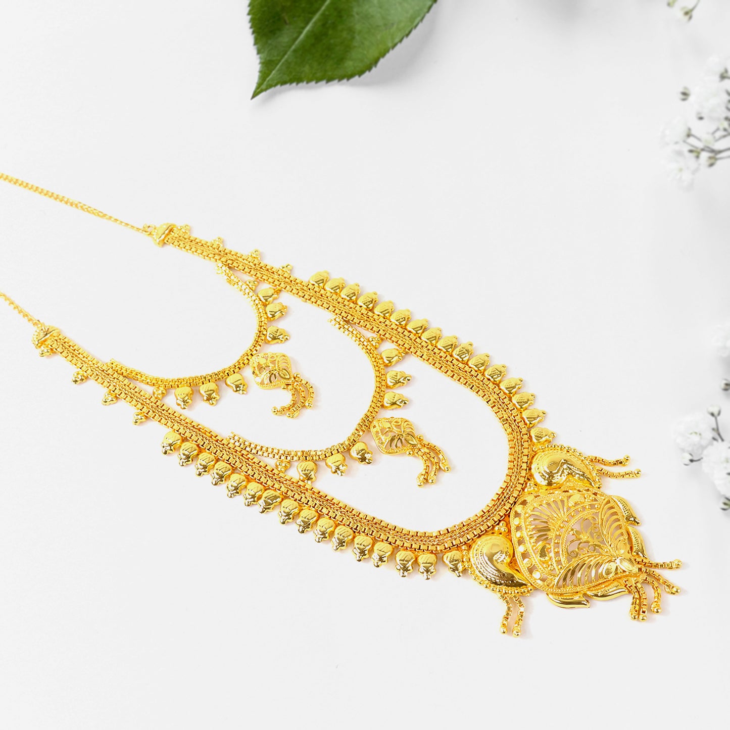 Necklace With Earrings Set For Women & Girls (2Pc)