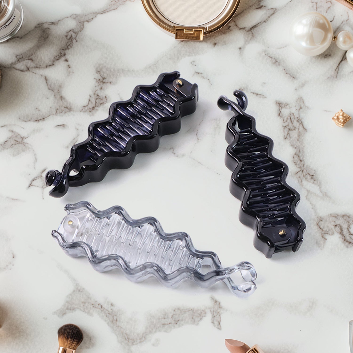 Plastic Hair Claw Clips Strong Clips (12 Pc / Mix Color), Hair accessories