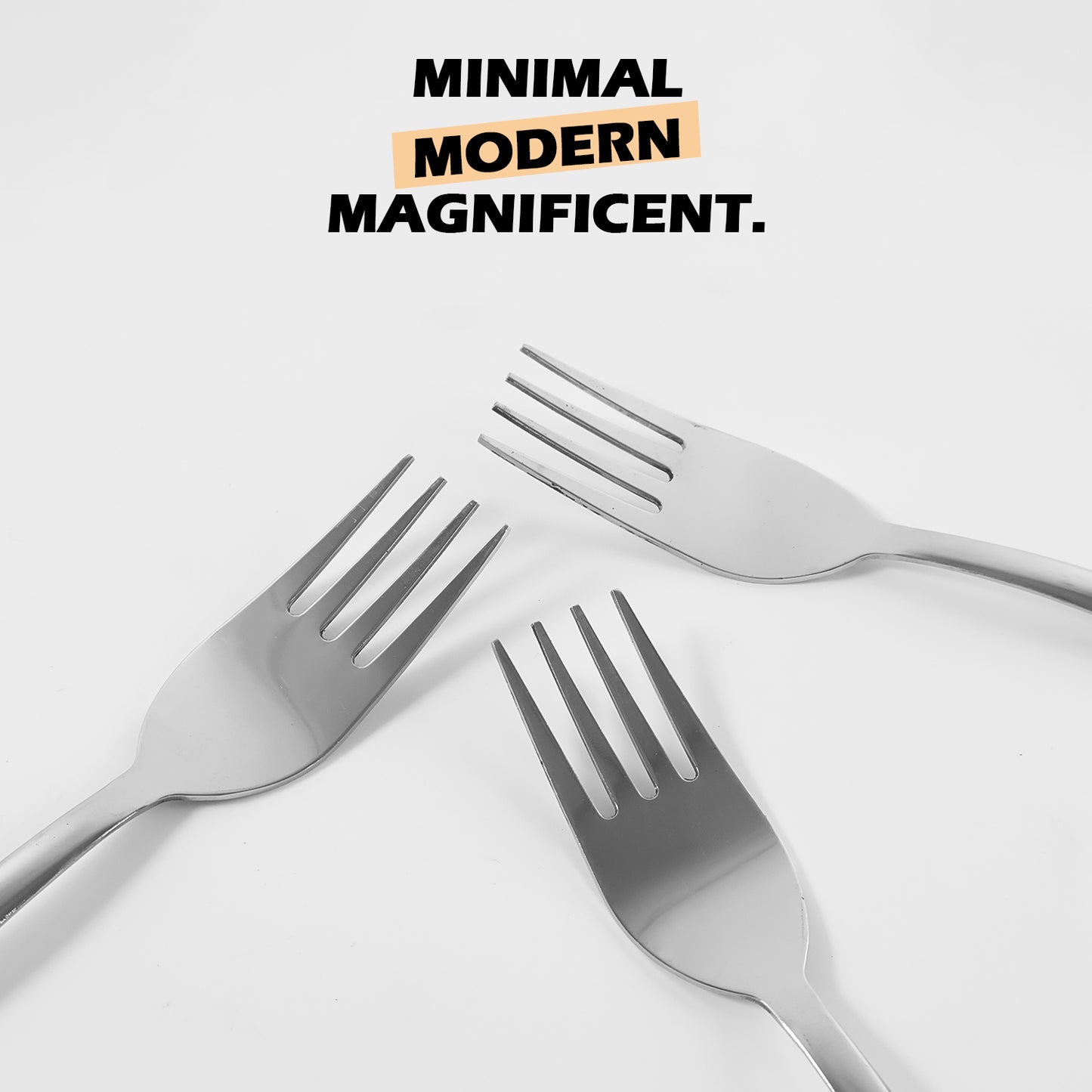 Premium Stainless Steel Dinner Fork - (3 Pc / Set)