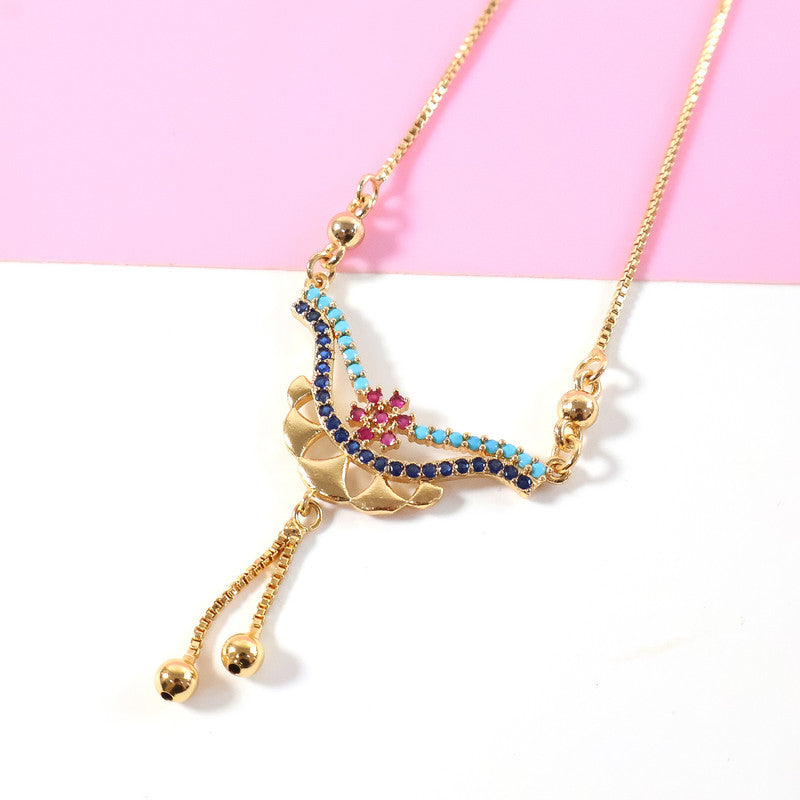 Stylish Multicolor Stone Designer Necklace for Women