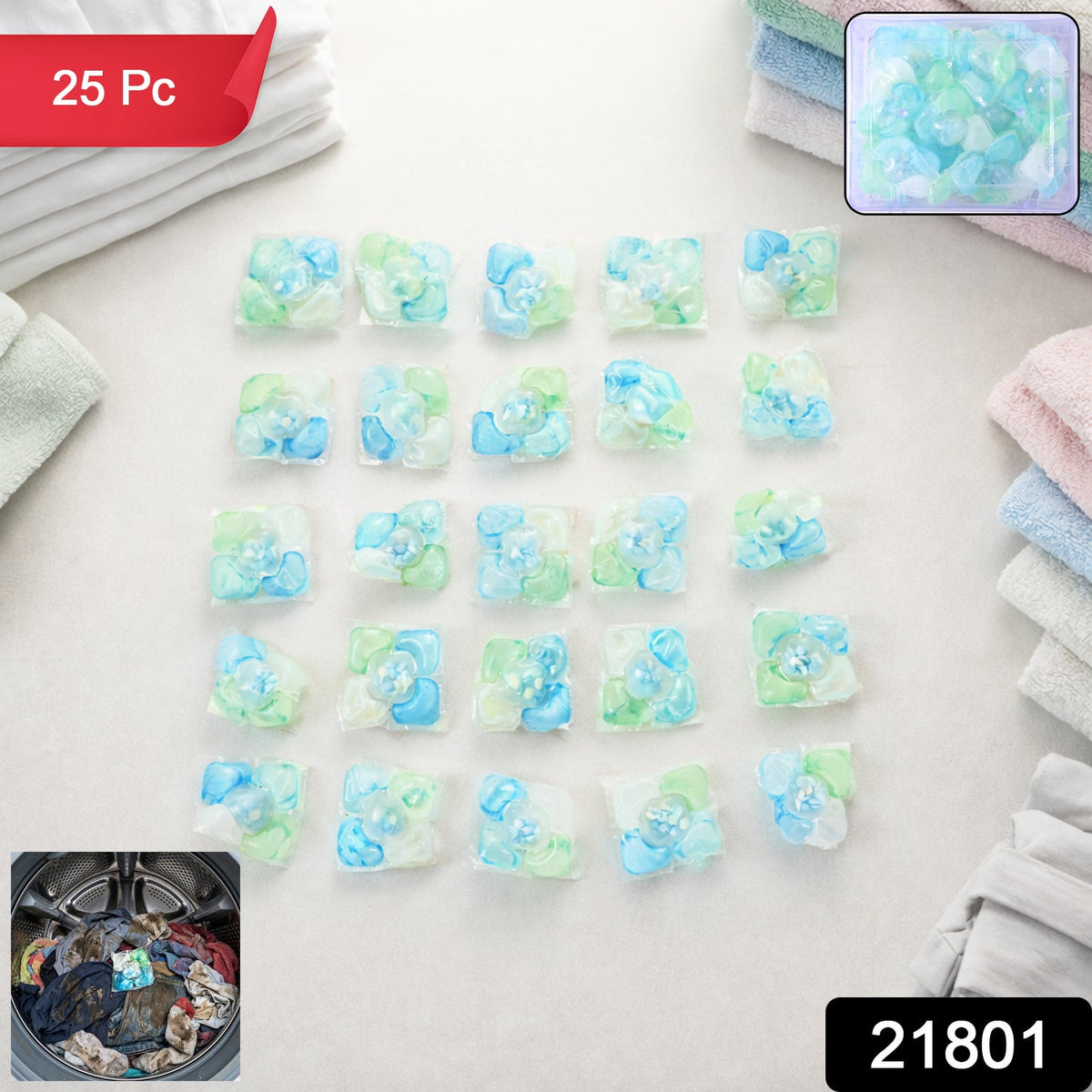 Ultra Clean Liquid Laundry Detergent Pods (25 Pc)