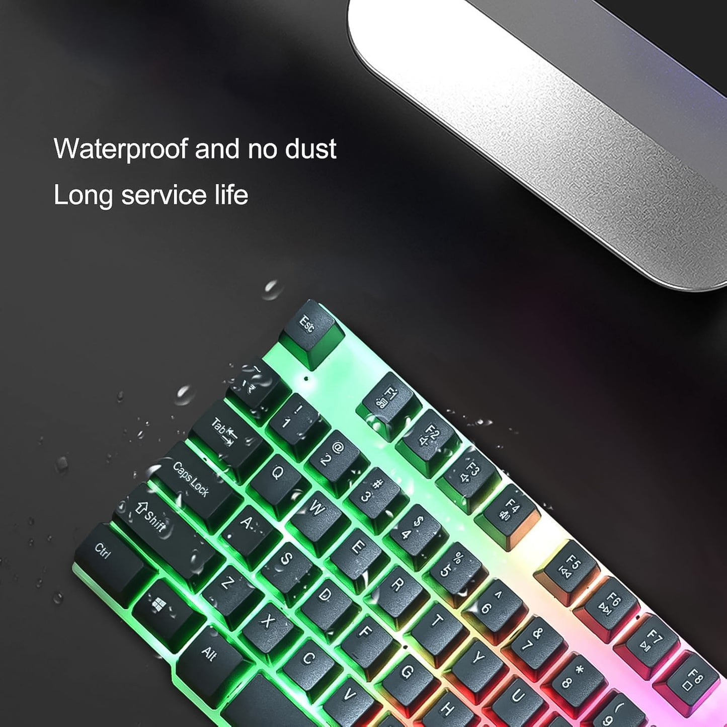 NeonKeys 104 Duo Colorful Keyboard & Mouse
