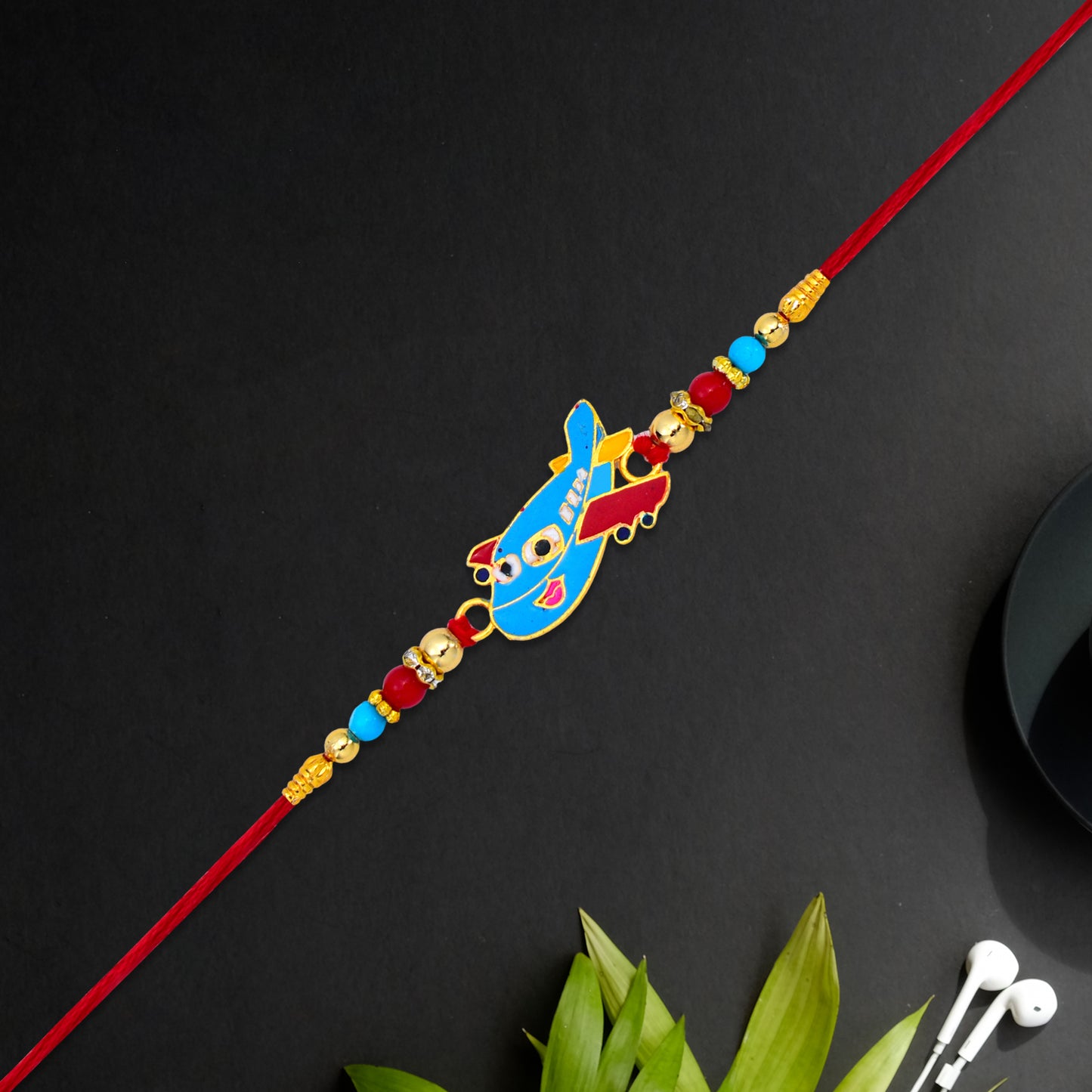 cartoon airplain kids rakhi
