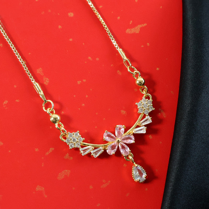 Elegant Flower Pendant Necklace for Women