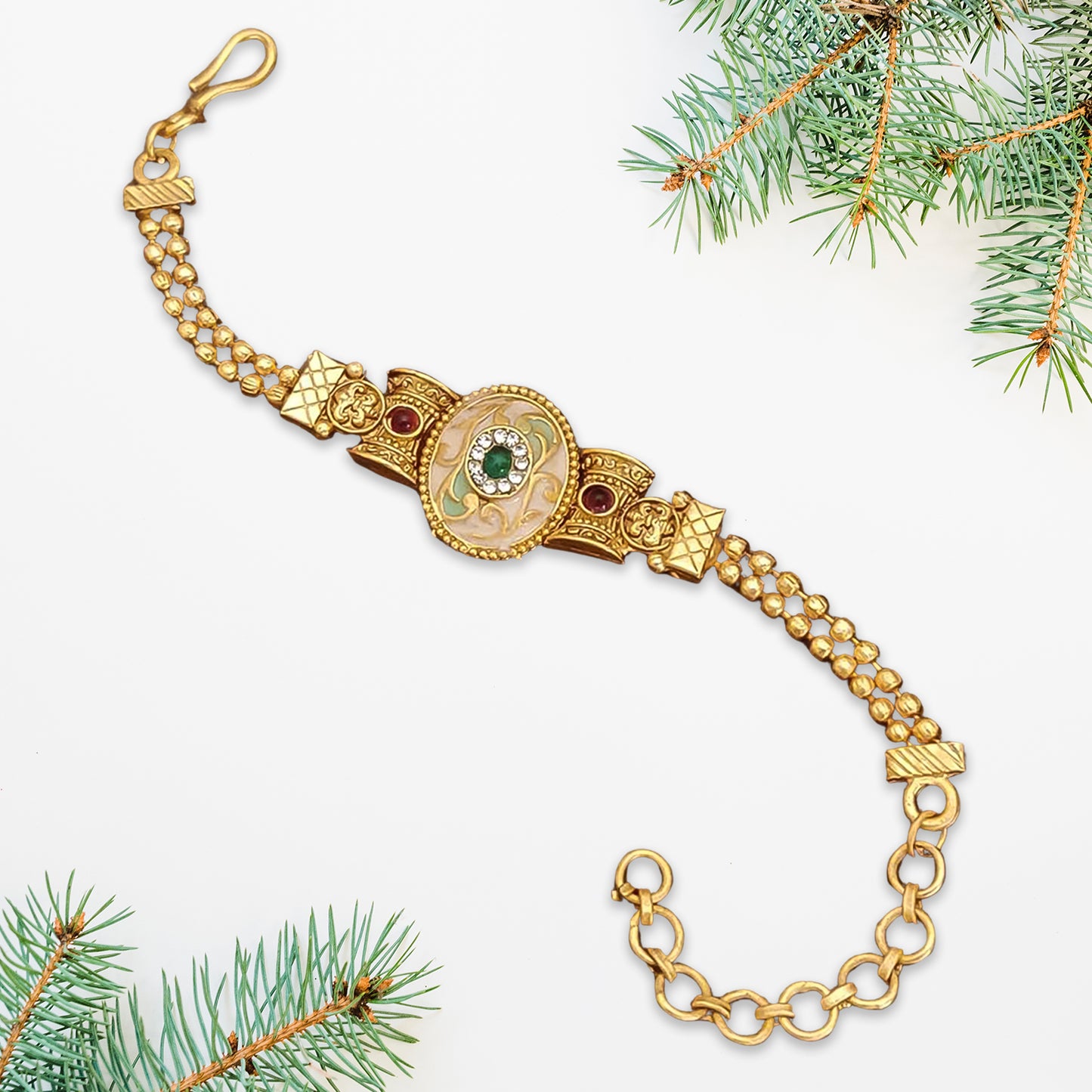 Handcrafted Brass Bracelet – Unique & Refined