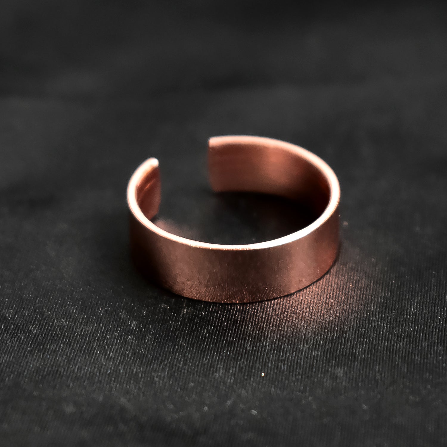 Custom Engraved Rose Gold-Plated Adjustable Stainless Steel Ring