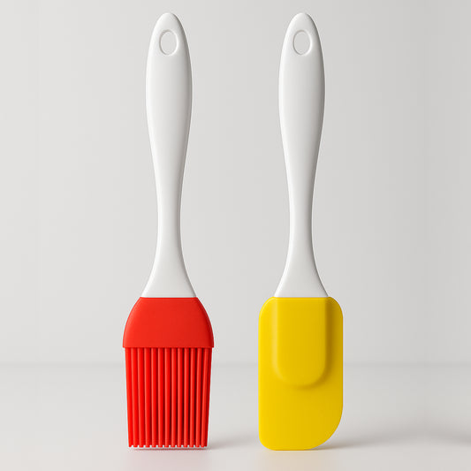 Bake & Dwell silicone spatula and pastry brush set packaging