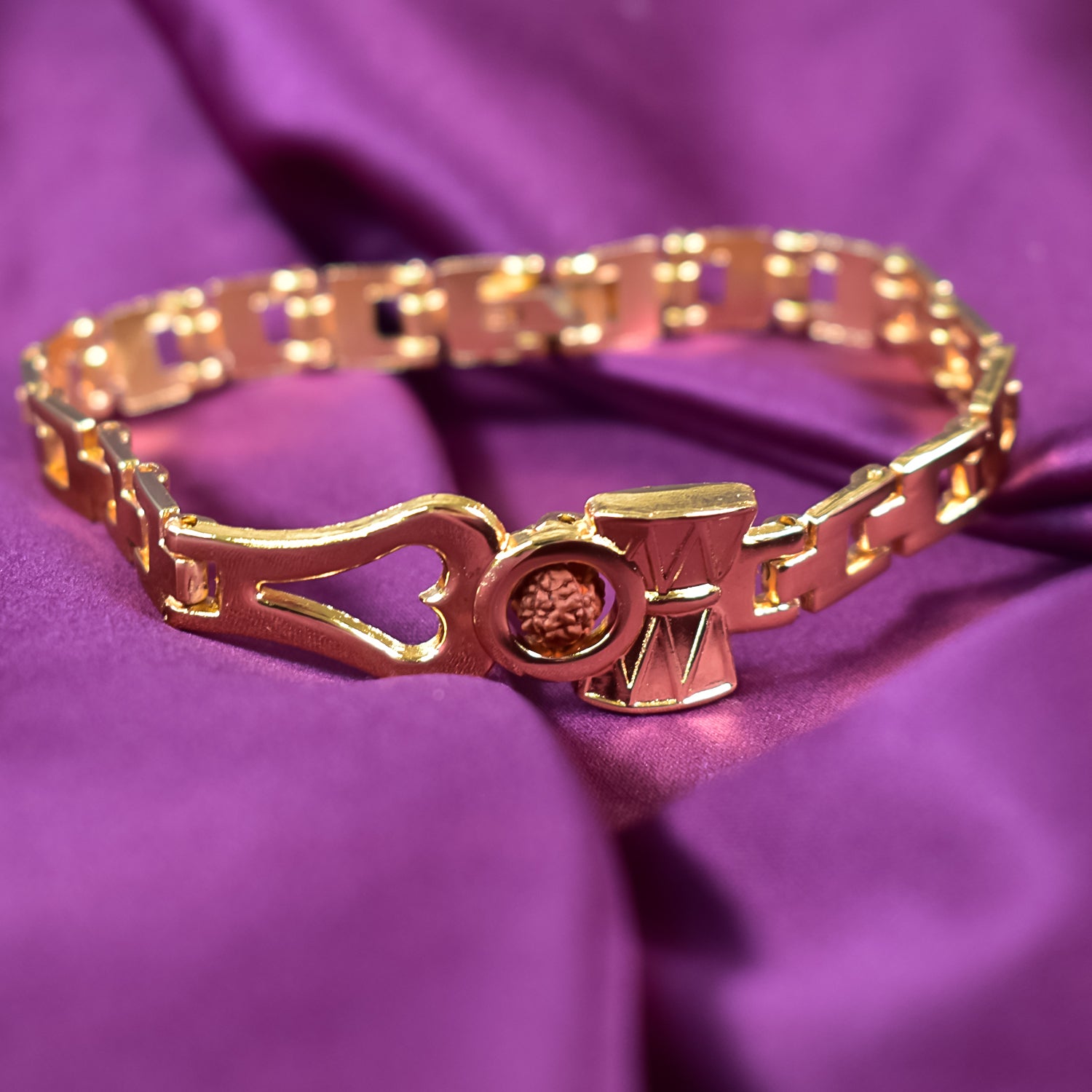 Divine Mahadev Damru, Rudraksha & Trishul  Bracelet