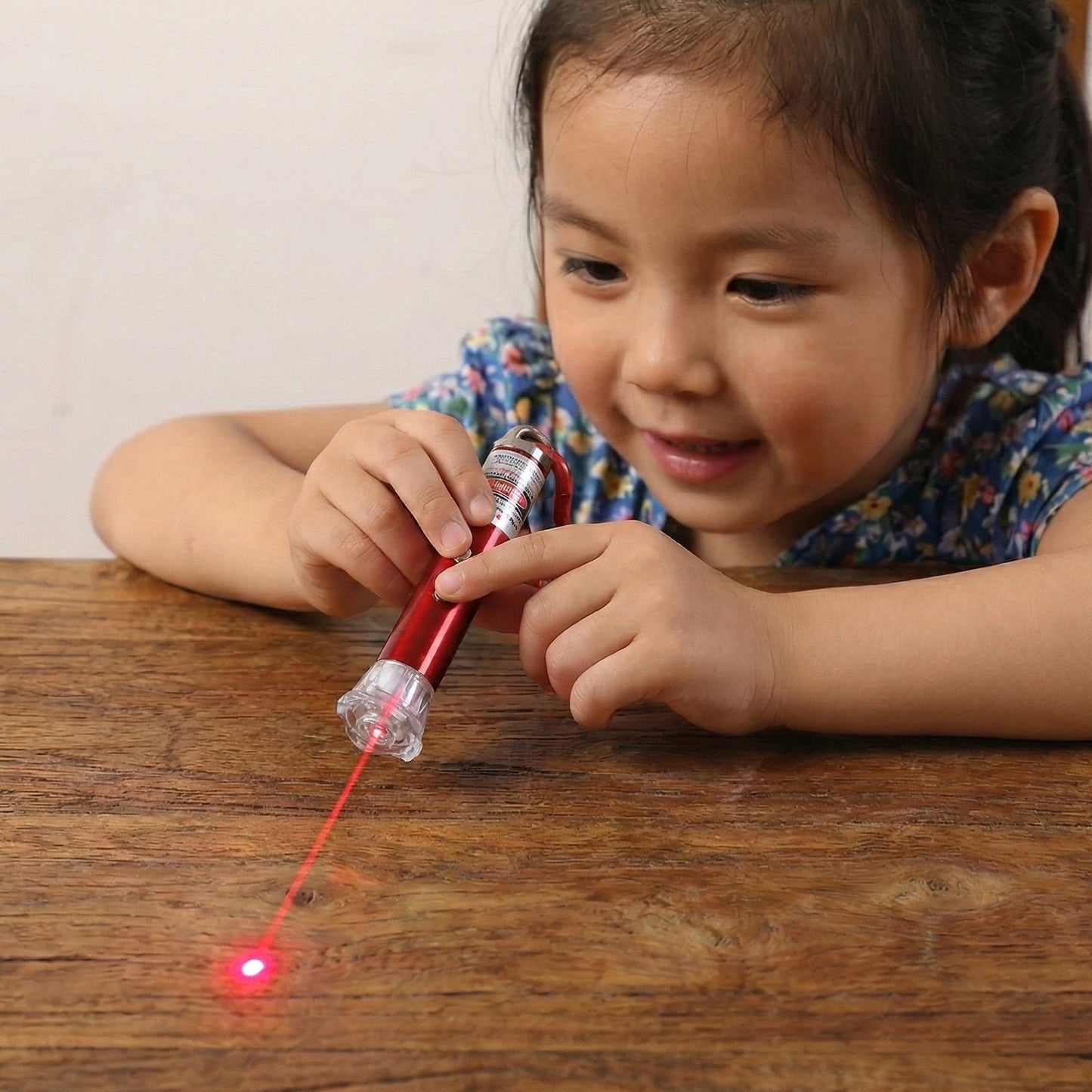 4 in1 Laser Light, LED Flashlight + Torch Keychain + Laser Pointer