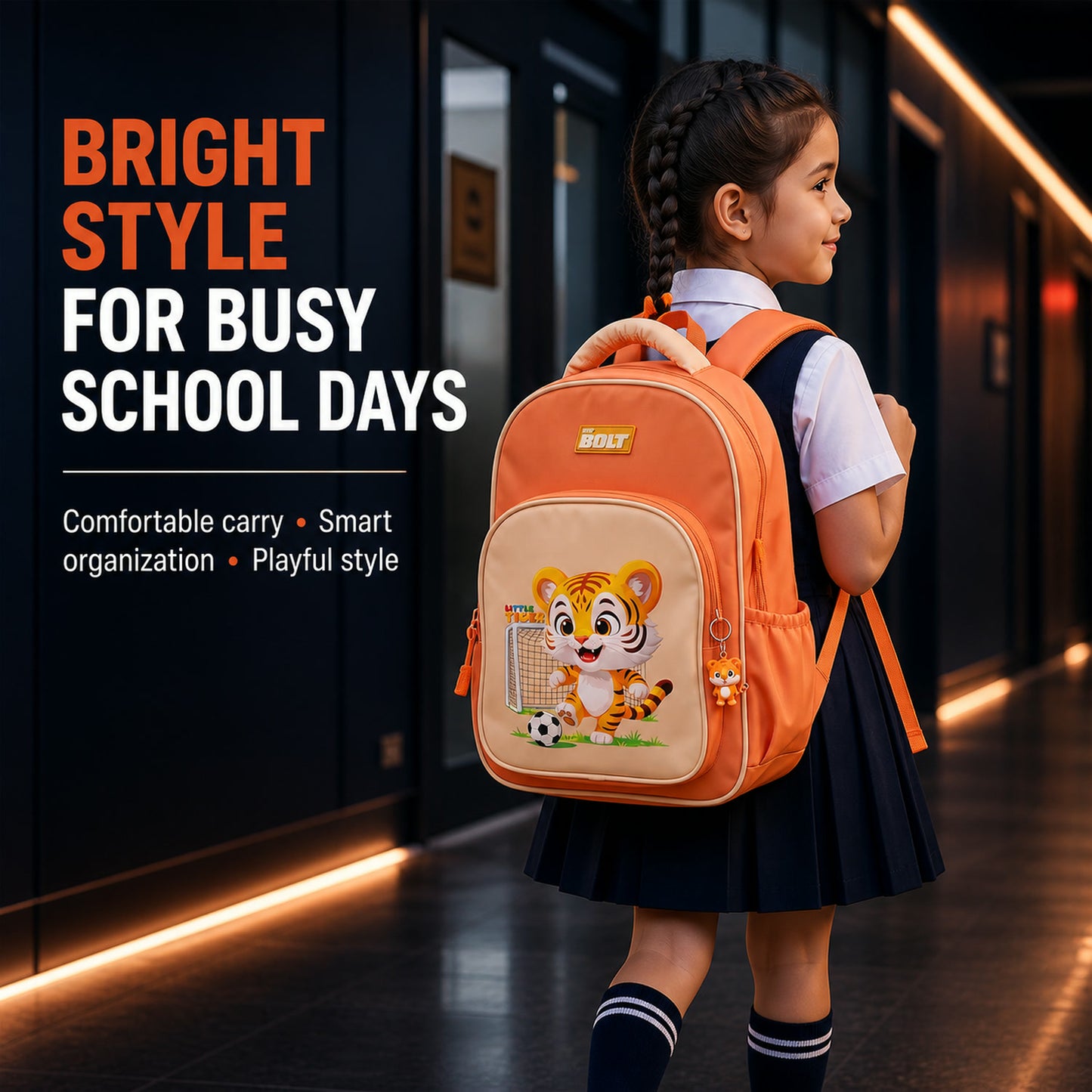 Cute Cartoon School Backpack – Lightweight & Spacious for Kids