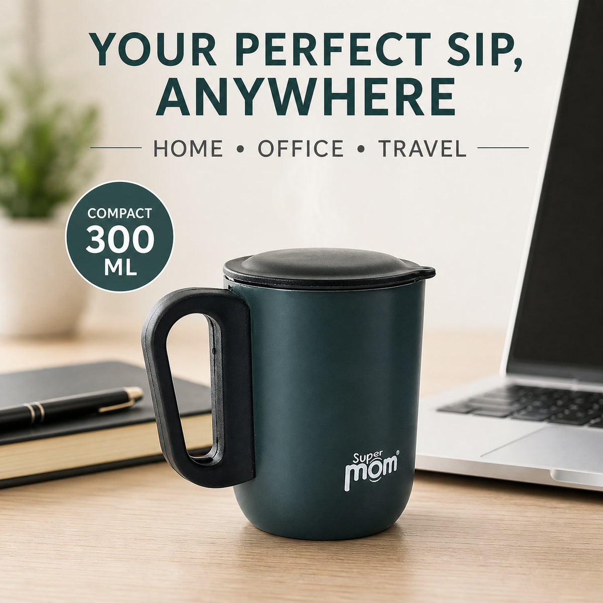Stainless Steel Insulated Mug – Durable & Spill-Resistant 300ml