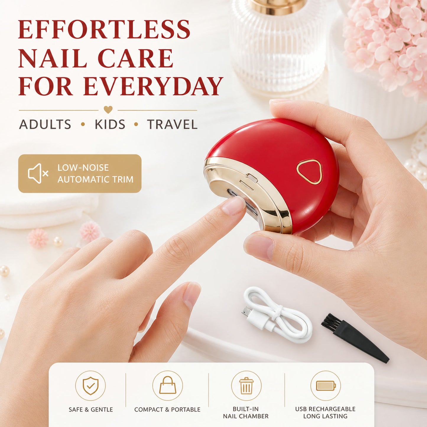 Electric Nail Clipper – Safe & Automatic Nail Trimmer for All Ages