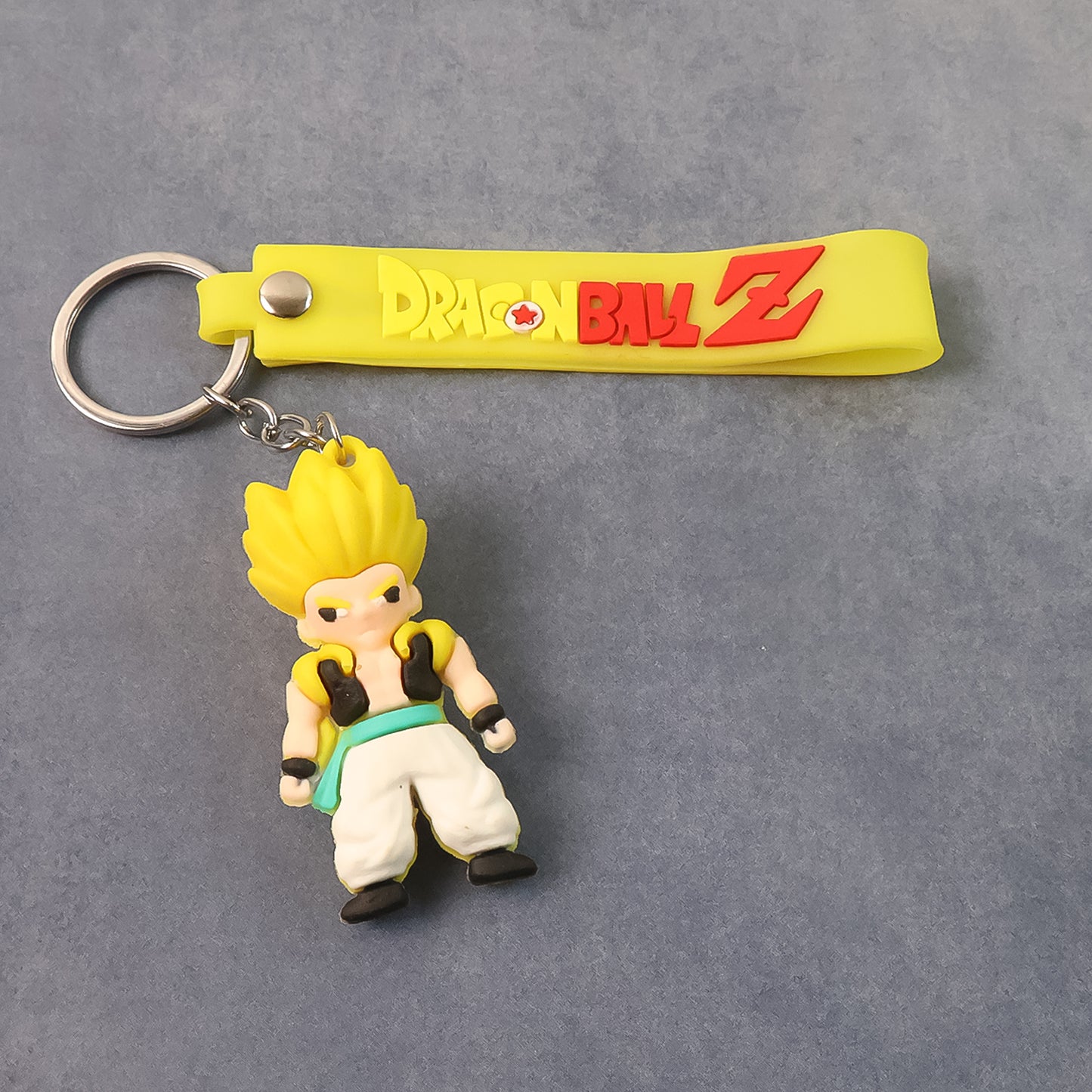 Cute Cartoon Silicone 3D Key Chain with Metal Hook & Strap (Pack of 1)