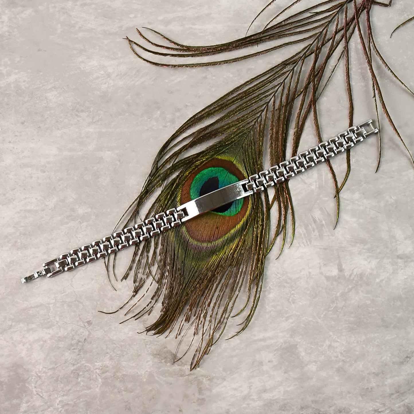 Customized / Personalized Stainless Steel Rakhi Bracelet for Men (1 Pc)