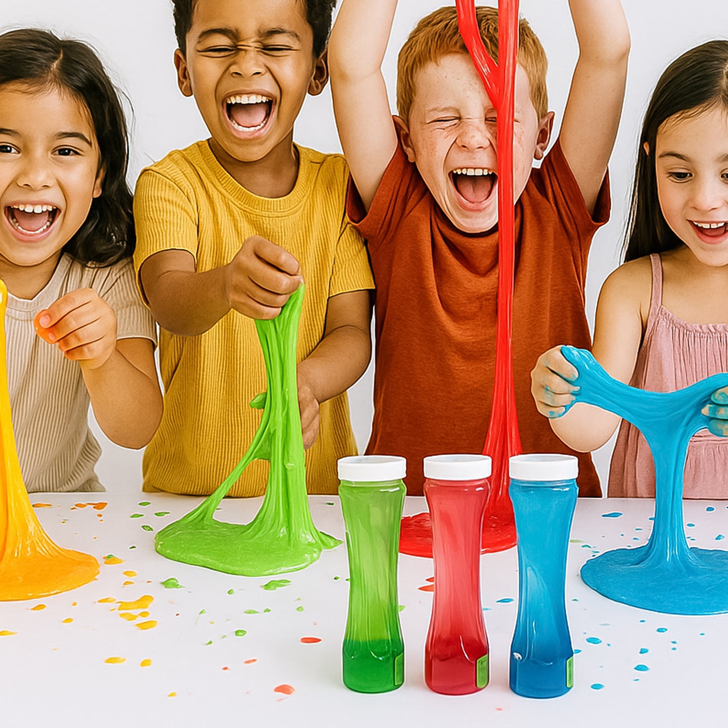 Khyati Frisky Slime – Stretchable Slime Toy in Bottle Pack (1Pc/Mix Colour)