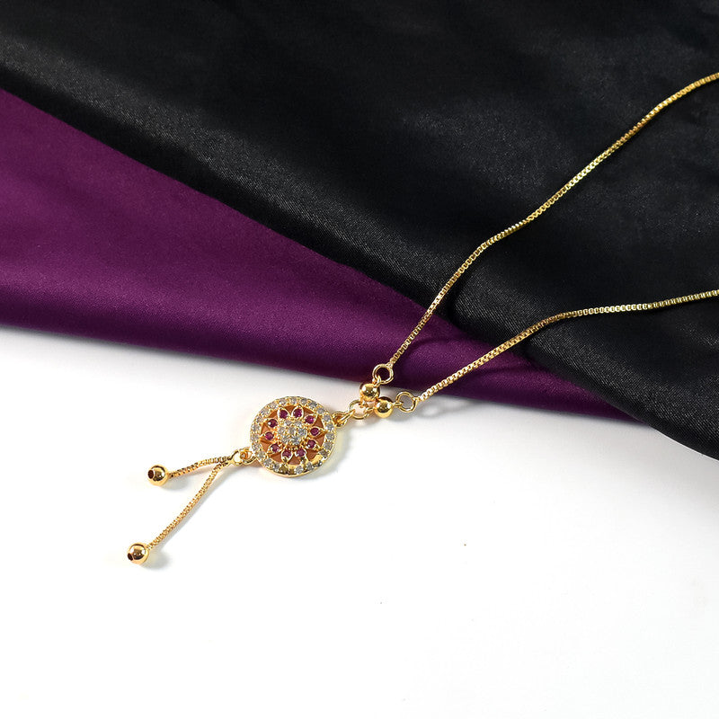 Elegant Round Pendant Chain Necklace for Women