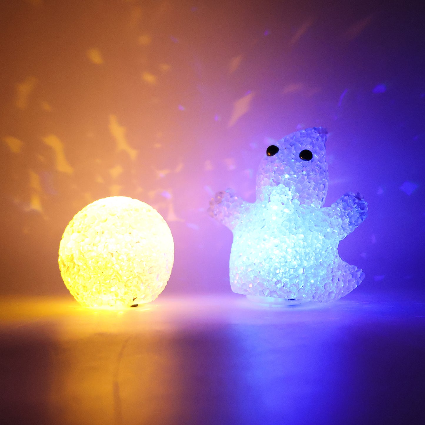 Decorative Multi Shape LED Night Lamp Set Cute Animal Design (6 Pc)