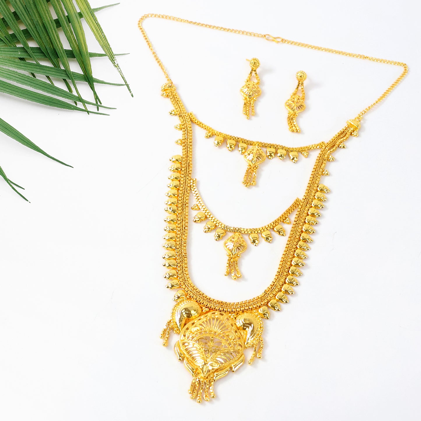 Necklace With Earrings Set For Women & Girls (2Pc)
