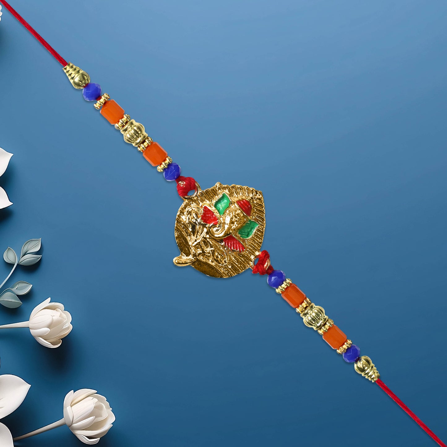 Ganesh Leaf Rakhi
