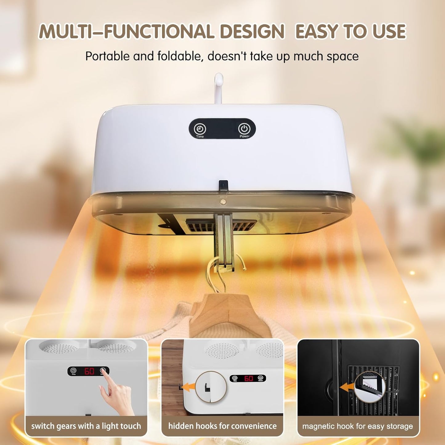 Portable Electric Clothes Dryer (1 Pc)