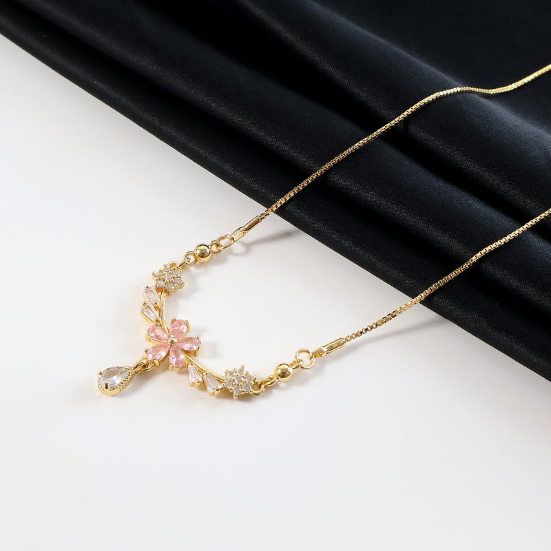 Elegant Flower Pendant Necklace for Women