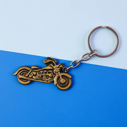 Vintage Motorcycle Design Keychain – Stylish Bike-Shape Accessory for Riders & Bikers (Mix Color)