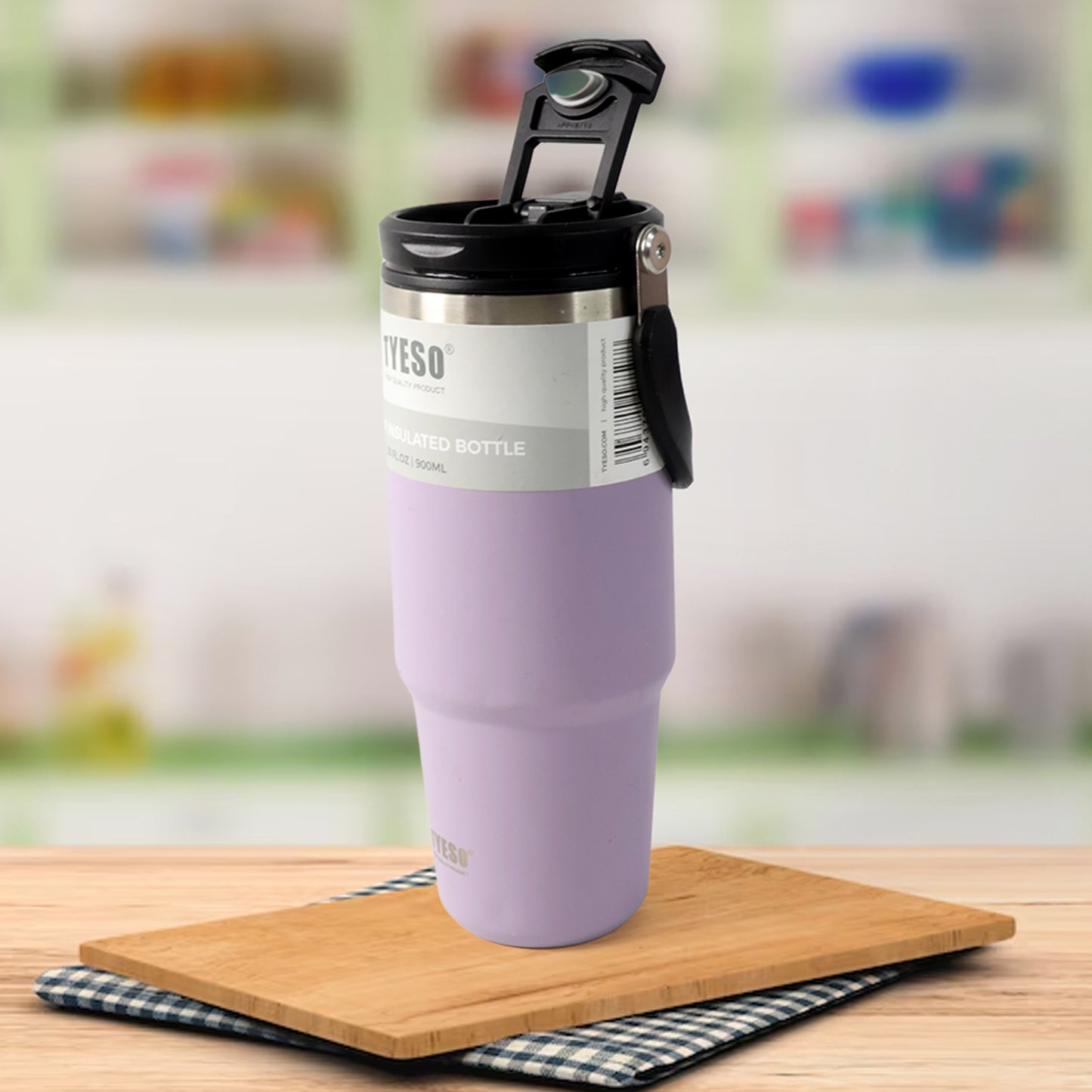 Stainless Steel Vacuum Insulated Coffee Cups Travel Mug With Straw, Tumbler (900 ML Approx / 1 Pc)