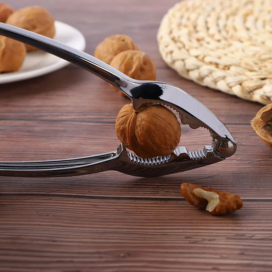 Luxury walnut cracker made of die-cast stainless steel