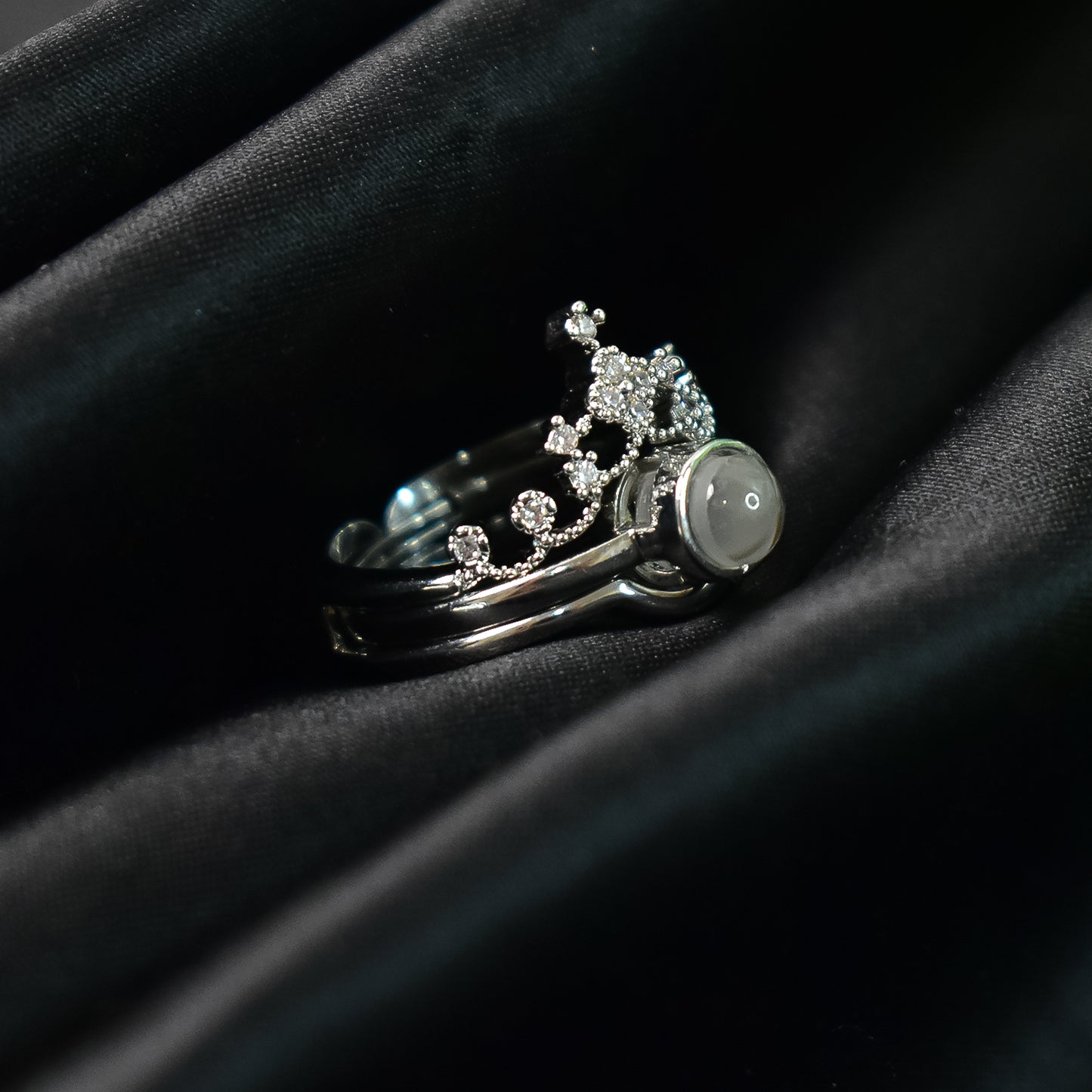 I Love You 100 Languages Projection Adjustable Ring