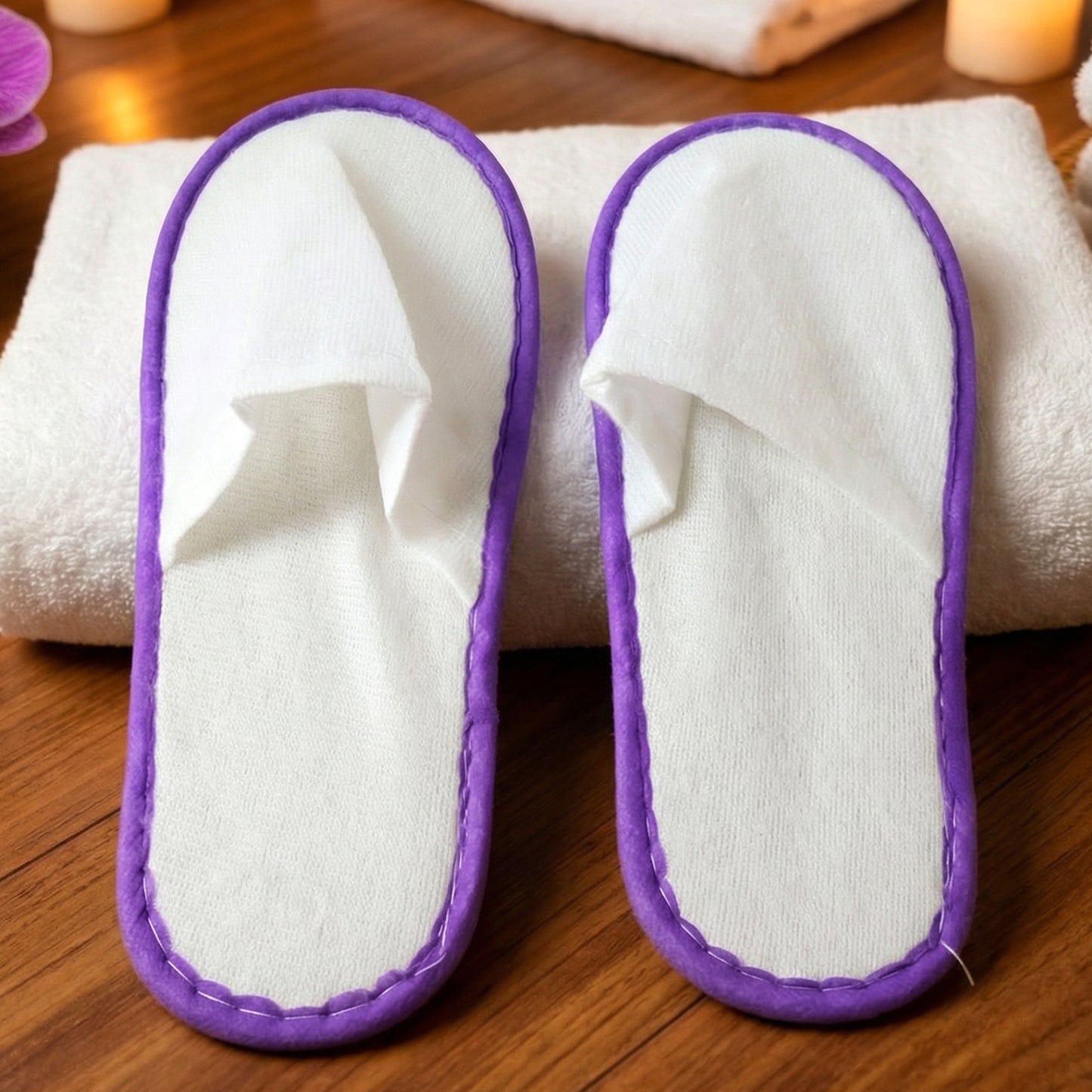Hotel & Spa Soft Slippers ( 28 × 11 Cm, 1 Pair)