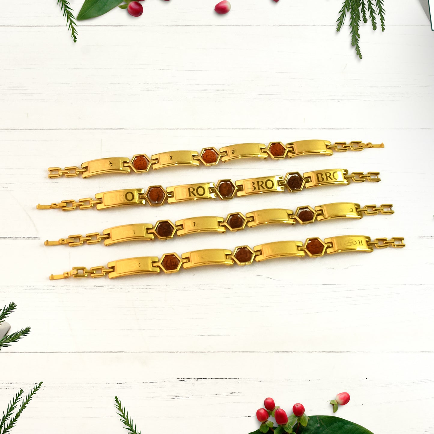 Gold Rakhi Bracelet