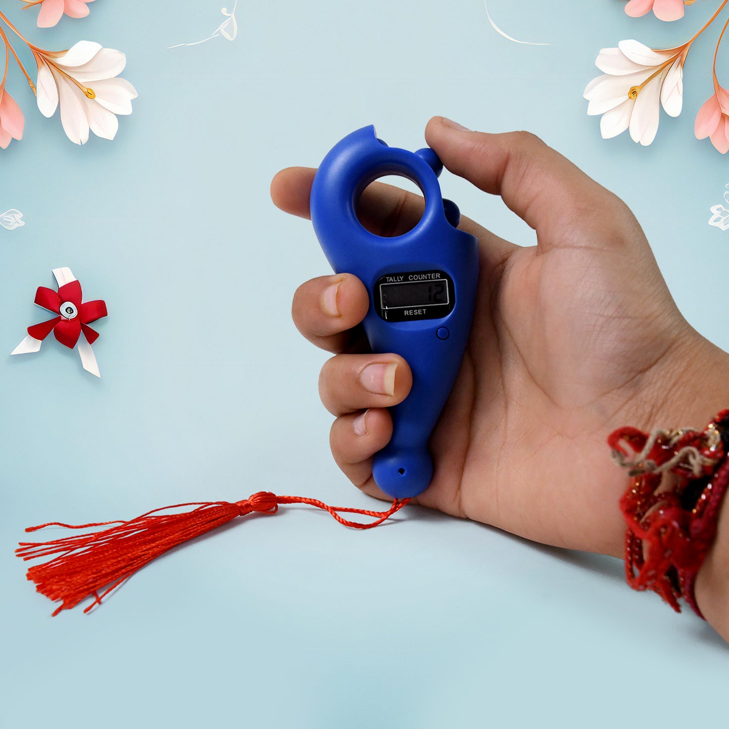 Digital Hindu Japa Counter Finger Ring LCD Clicker for Prayer & Meditation