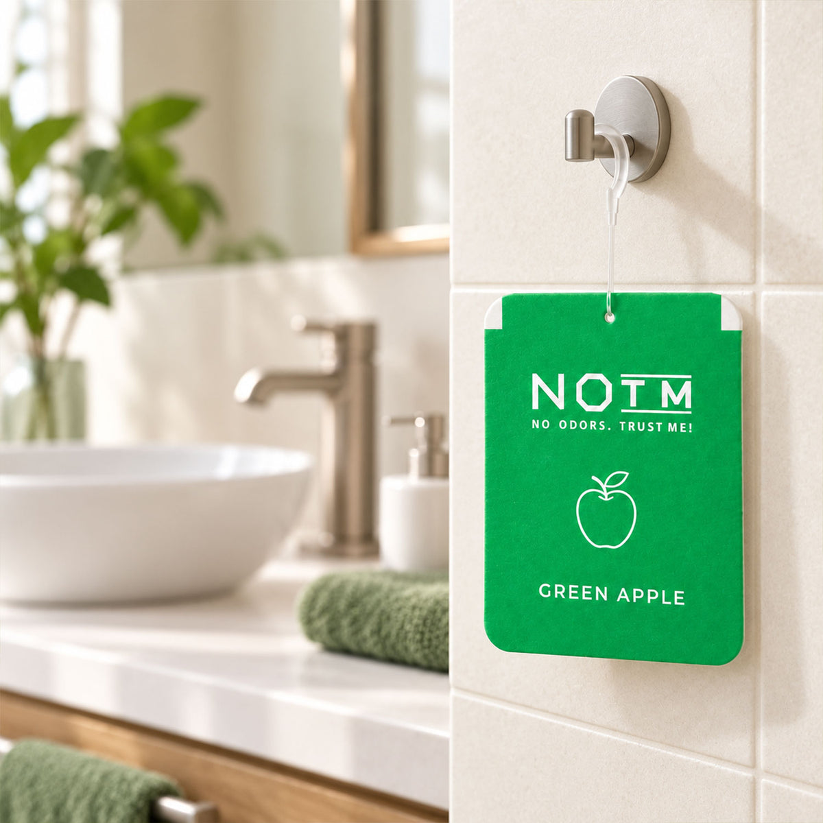 Green Apple Hanging Air Freshener Gel – Long Lasting Fruity Fragrance
