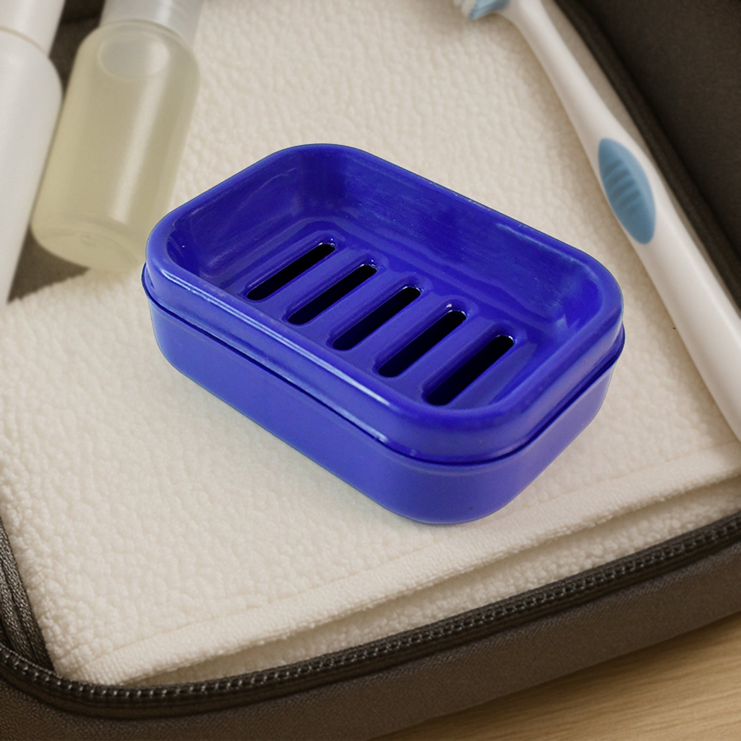 Premium Quality Rectangular Plastic Soap Case (1 Pc)